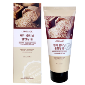 LEBELAGE Rice Cleansing Foam (100ml) – Brightening & Hydrating Korean Face Wash