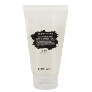 Lebelage Glutinous Rice Clay 2-in-1 Pack Foam (100ml) – Brightening Clay Mask & Face Cleanser